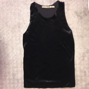 SALE Armani Vintage sz8 velvet sleeveless tank top